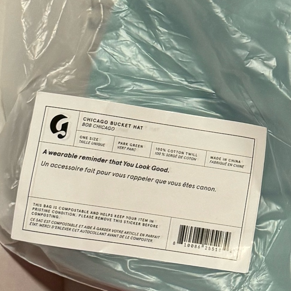 GLOSSIER CHICAGO BUCKET HAT NWT - Picture 3 of 7